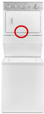 Stacked Laundry Model and Serial Number Location